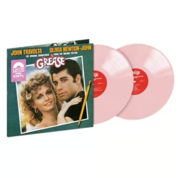 Grease Soundtrack 2-LP ~ Ltd Ed Colored Vinyl (Pink) ~ New/Sealed! - Picture 1 of 2